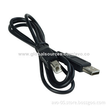 USB A Male to B Male Printer Cables with PVC Overall Jacket and RoHS Mark